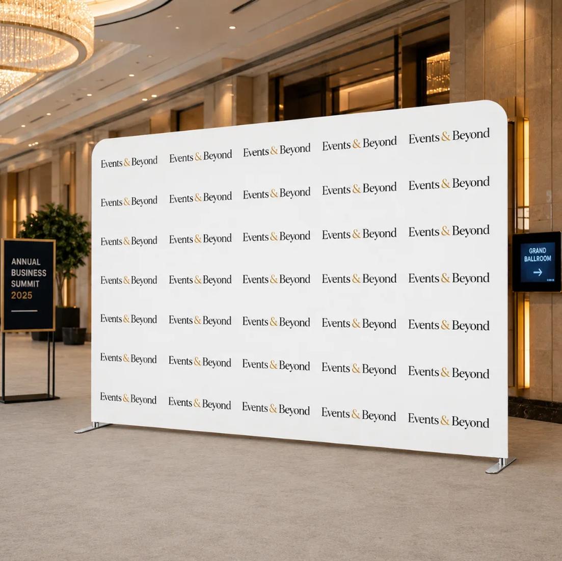 Straight Fabric Tension Backdrops